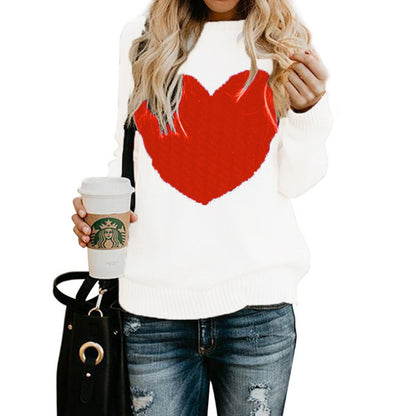 Women Love Printed Sweater