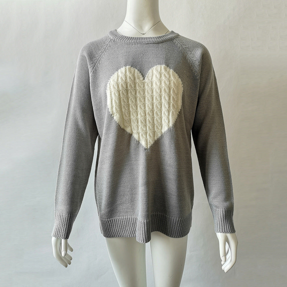 Women Love Printed Sweater