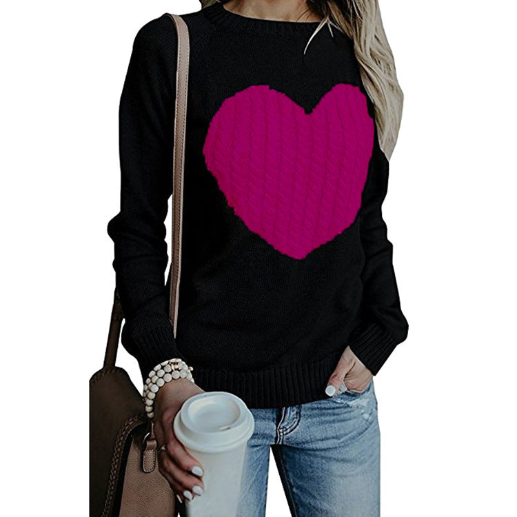 Women Love Printed Sweater