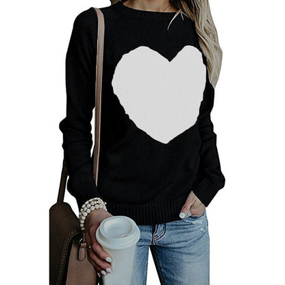 Women Love Printed Sweater