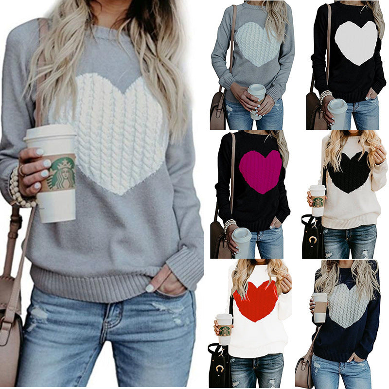 Women Love Printed Sweater