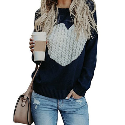 Women Love Printed Sweater