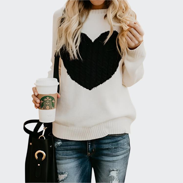 Women Love Printed Sweater